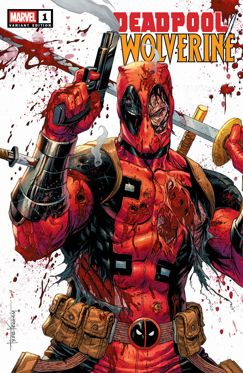 Deadpool / Wolverine #1 Unknown Comics Tyler Kirkham Exclusive Premium BATTLE DAMAGED Var (01/01/2025) - Collectors World Toys Main image