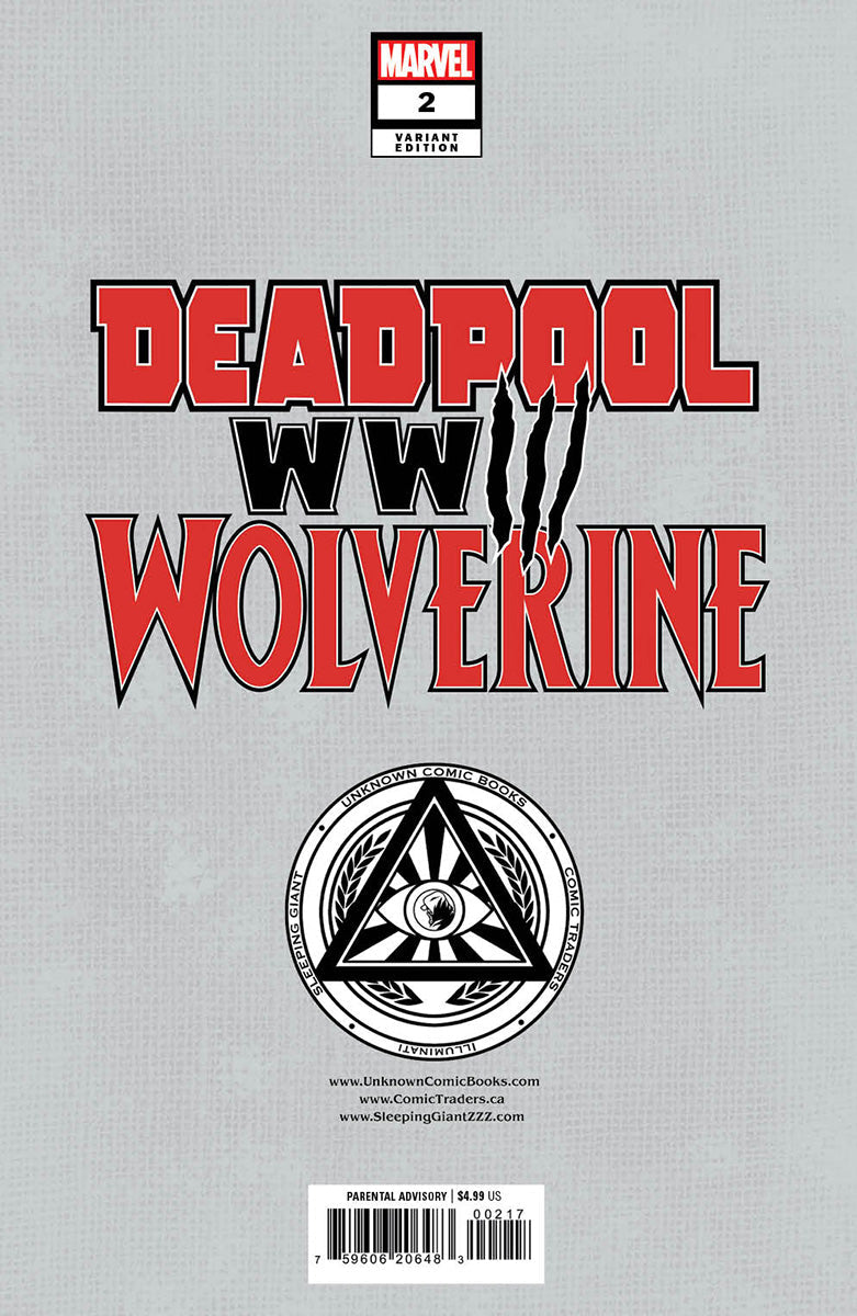 [Signed by Tyler Kirkham] DEADPOOL & WOLVERINE WWIII #2 Tyler Kirkham Virgin Var Unknown - Collectors World Toys