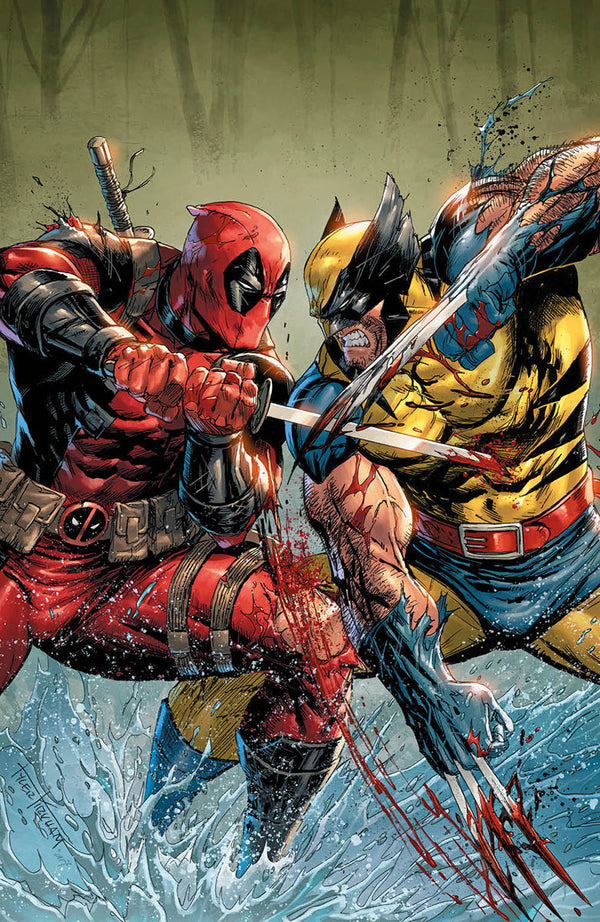 [Signed by Tyler Kirkham] DEADPOOL & WOLVERINE WWIII #2 Tyler Kirkham Virgin Var Unknown - Collectors World Toys