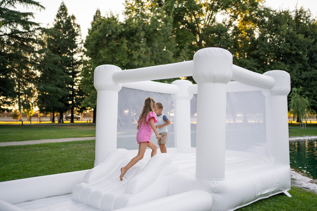 Mini Marcos - White COMBO Bounce House with Ball Pit - Collectors World Toys