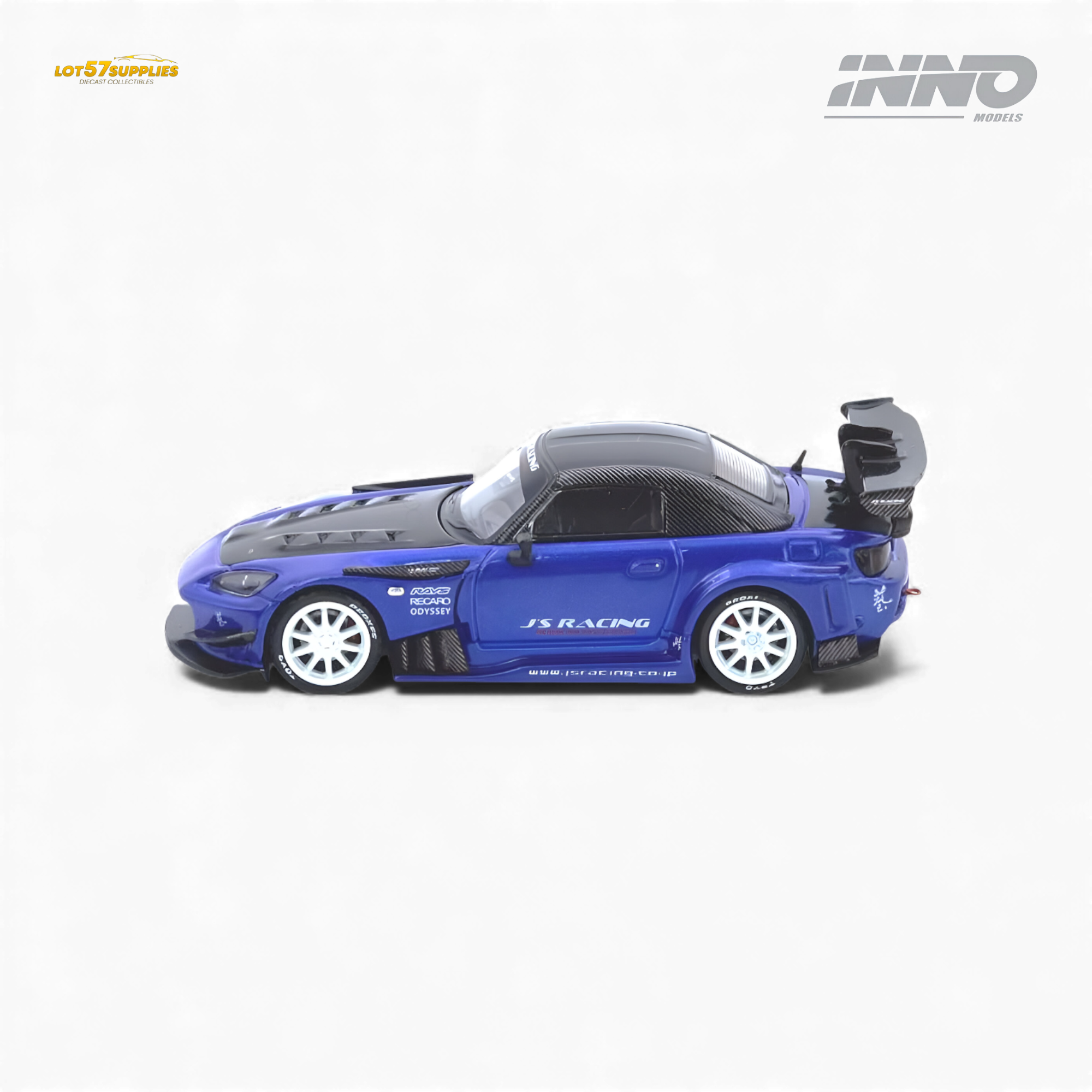 (Pre-Order) INNO64 Honda S2000 J's Racing - Blue 1:64