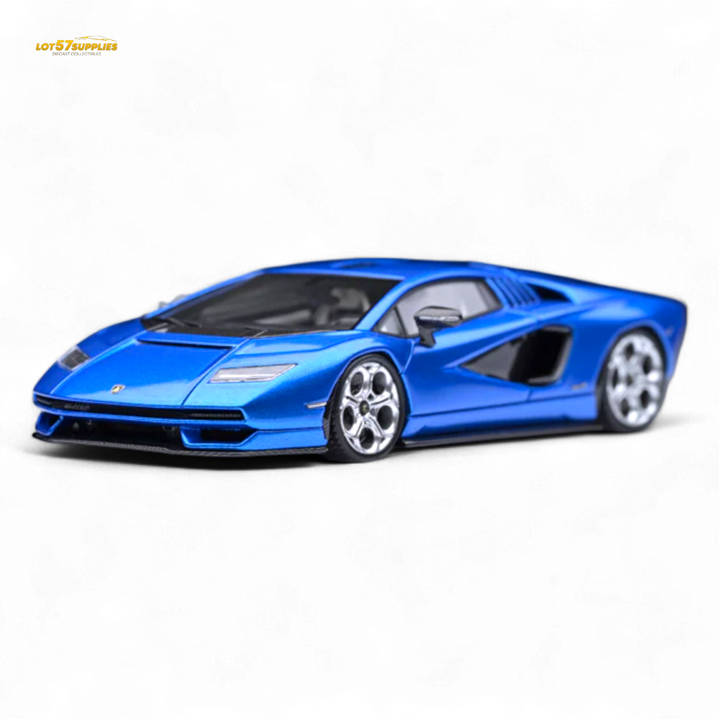 Fuelme Model NEO COUNTACH LPI 800-4 BLU TAHITI DARK BLUE 1:64 Resin