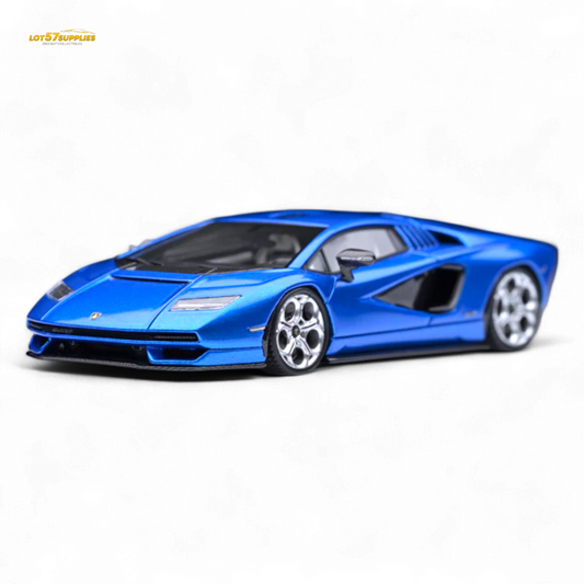 Fuelme Model NEO COUNTACH LPI 800-4 BLU TAHITI DARK BLUE 1:64 Resin