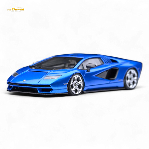 Fuelme Model NEO COUNTACH LPI 800-4 BLU TAHITI DARK BLUE 1:64 Resin