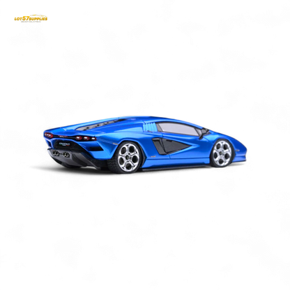 Fuelme Model NEO COUNTACH LPI 800-4 BLU TAHITI DARK BLUE 1:64 Resin