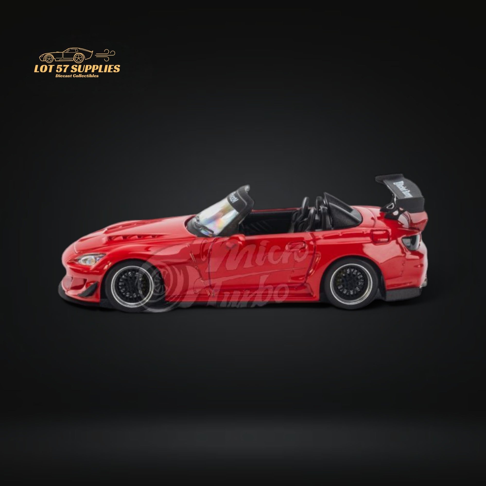 Microturbo Honda S2000 Roadster Pandem Rocket Bunny Aero Kit in Red 1:64 - Collectors World Toys