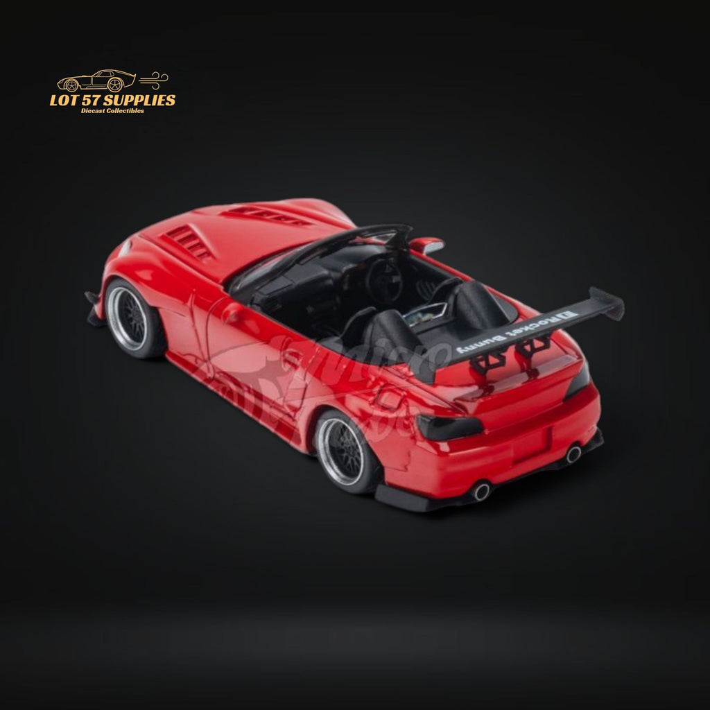 Microturbo Honda S2000 Roadster Pandem Rocket Bunny Aero Kit in Red 1:64 - Collectors World Toys
