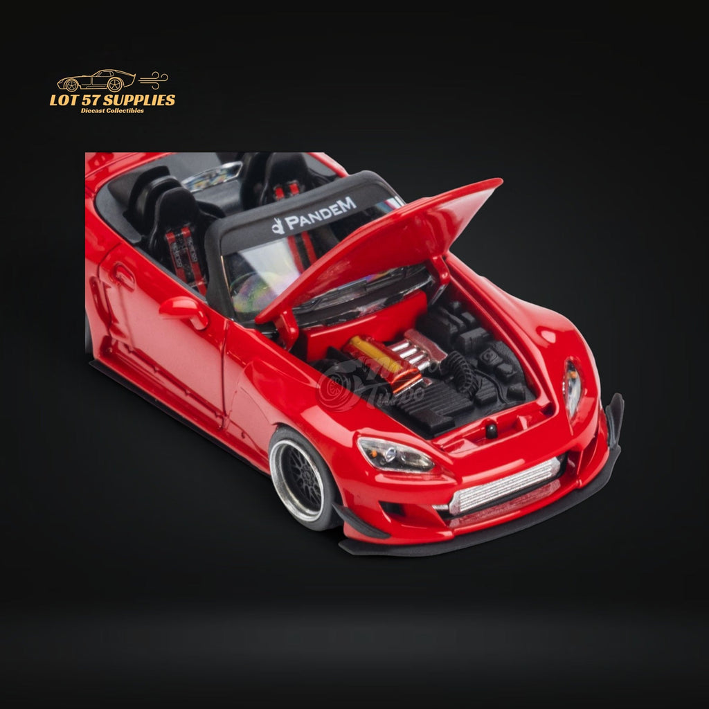 Microturbo Honda S2000 Roadster Pandem Rocket Bunny Aero Kit in Red 1:64 - Collectors World Toys