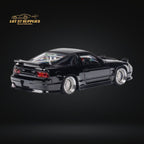 MicroTurbo Custom 180SX Type X Metallic Black 1:64 MT64180SXBLK - Collectors World Toys