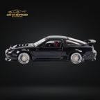 MicroTurbo Custom 180SX Type X Metallic Black 1:64 MT64180SXBLK - Collectors World Toys