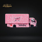 MicroTurbo HINO 300 Custom Box Truck in Pink #43 Livery 1:64 MT6404B5 - Collectors World Toys