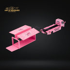 MicroTurbo HINO 300 Custom Box Truck in Pink #43 Livery 1:64 MT6404B5 - Collectors World Toys