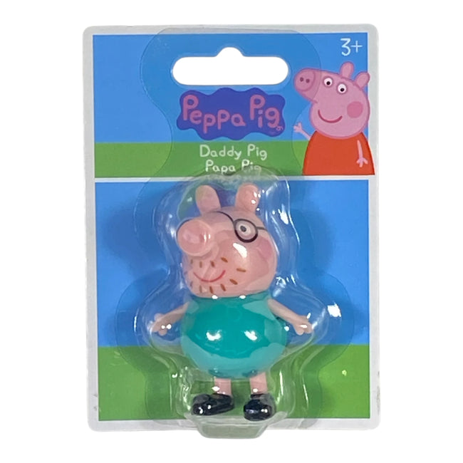 Daddy Pig / Papa Pig Mini Figure / Cake Topper - Peppa Pig Hover Image