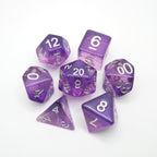 Dancing Lavender - 7 Piece DnD Dice Set | Acrylic RPG Gaming Dice - Collectors World Toys