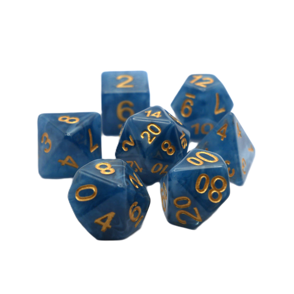 Diffused Dreams - 7 Piece DnD Dice Set | Acrylic RPG Gaming Dice - Collectors World Toys