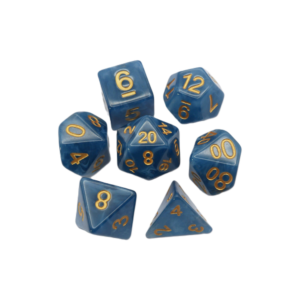 Diffused Dreams - 7 Piece DnD Dice Set | Acrylic RPG Gaming Dice - Collectors World Toys
