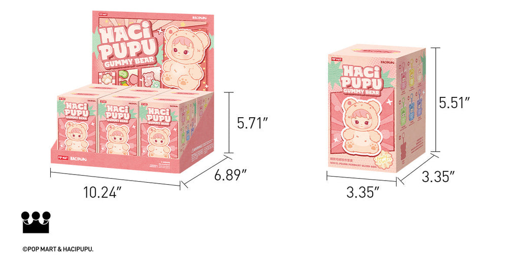 Hacipupu Gummy Bear Series - Vinyl Plush Pendant Blind Box - Collectors World Toys