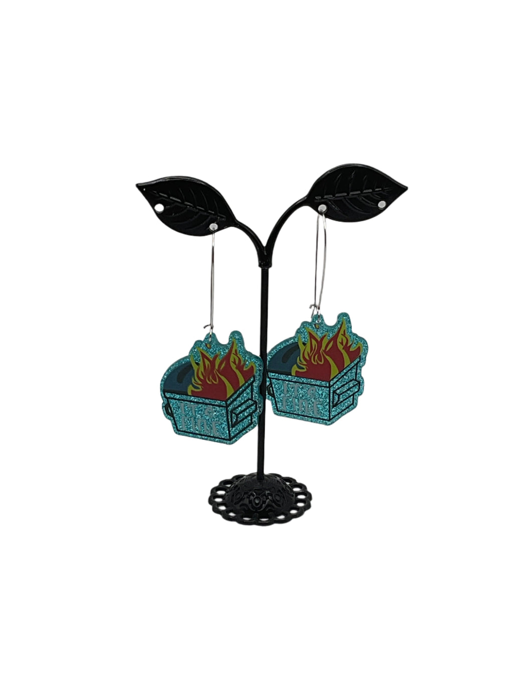 It's Fine Dumpster Fire Earrings