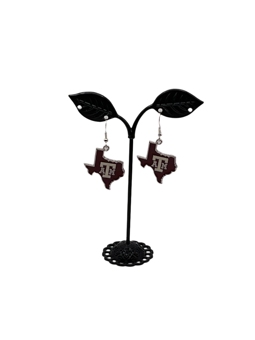 Texas A&M College football earrings