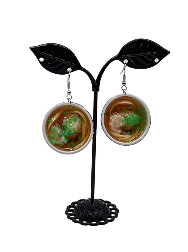 Chicken soup earrings Hover Image