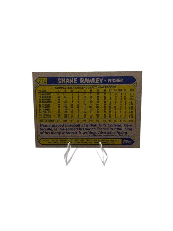 Topps Shane Rawley