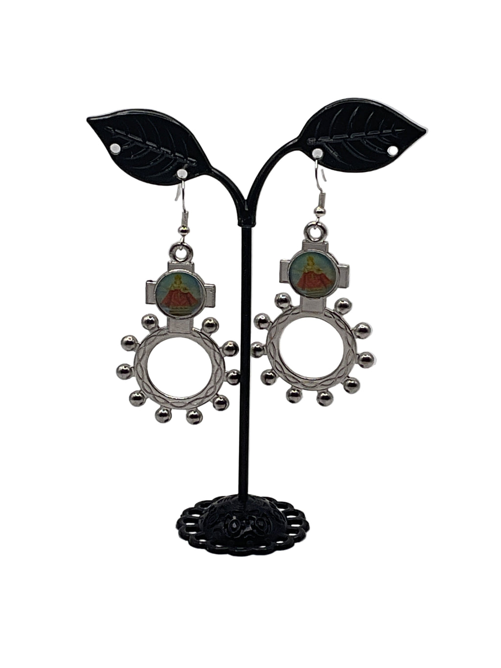 Finger Rosary Ring Earrings