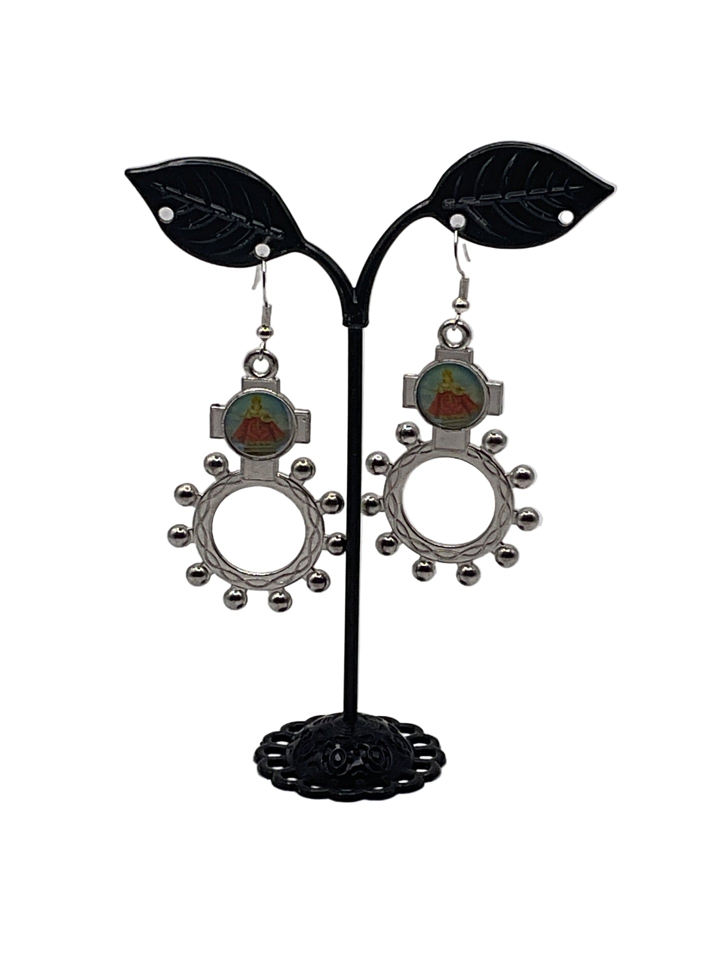 Finger Rosary Ring Earrings