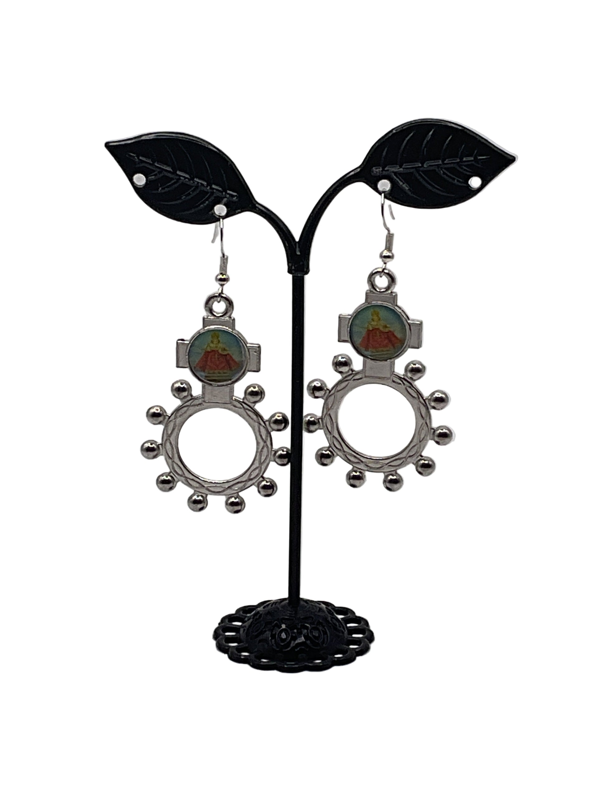 Finger Rosary Ring Earrings