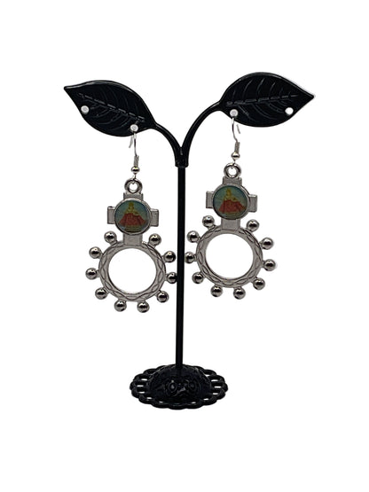 Finger Rosary Ring Earrings