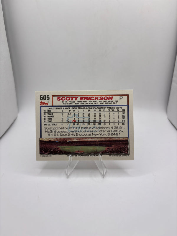 Topps Scott Erickson