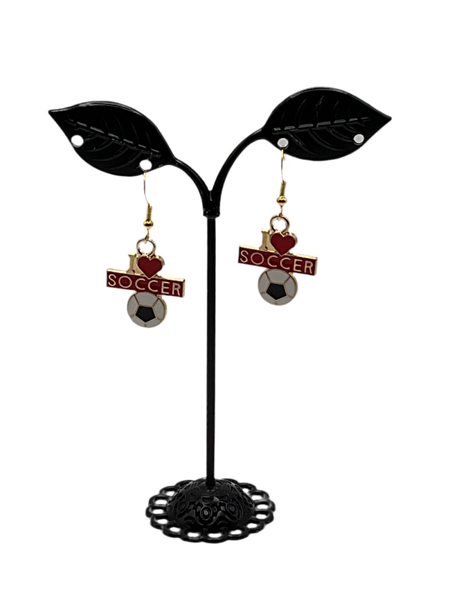 Soccer earrings Hover Image