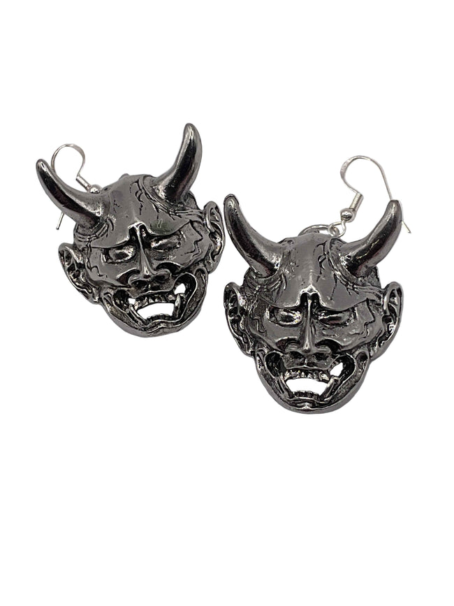Hannya Mask Earrings Main Image