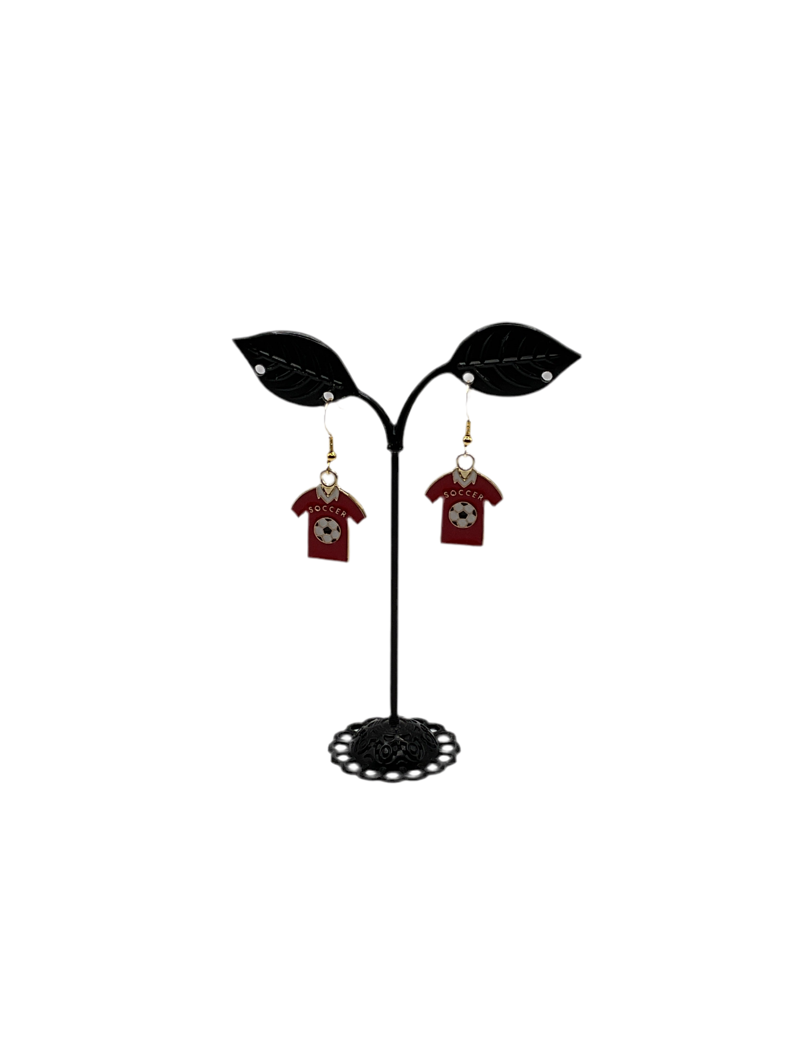 Soccer uniform earrings
