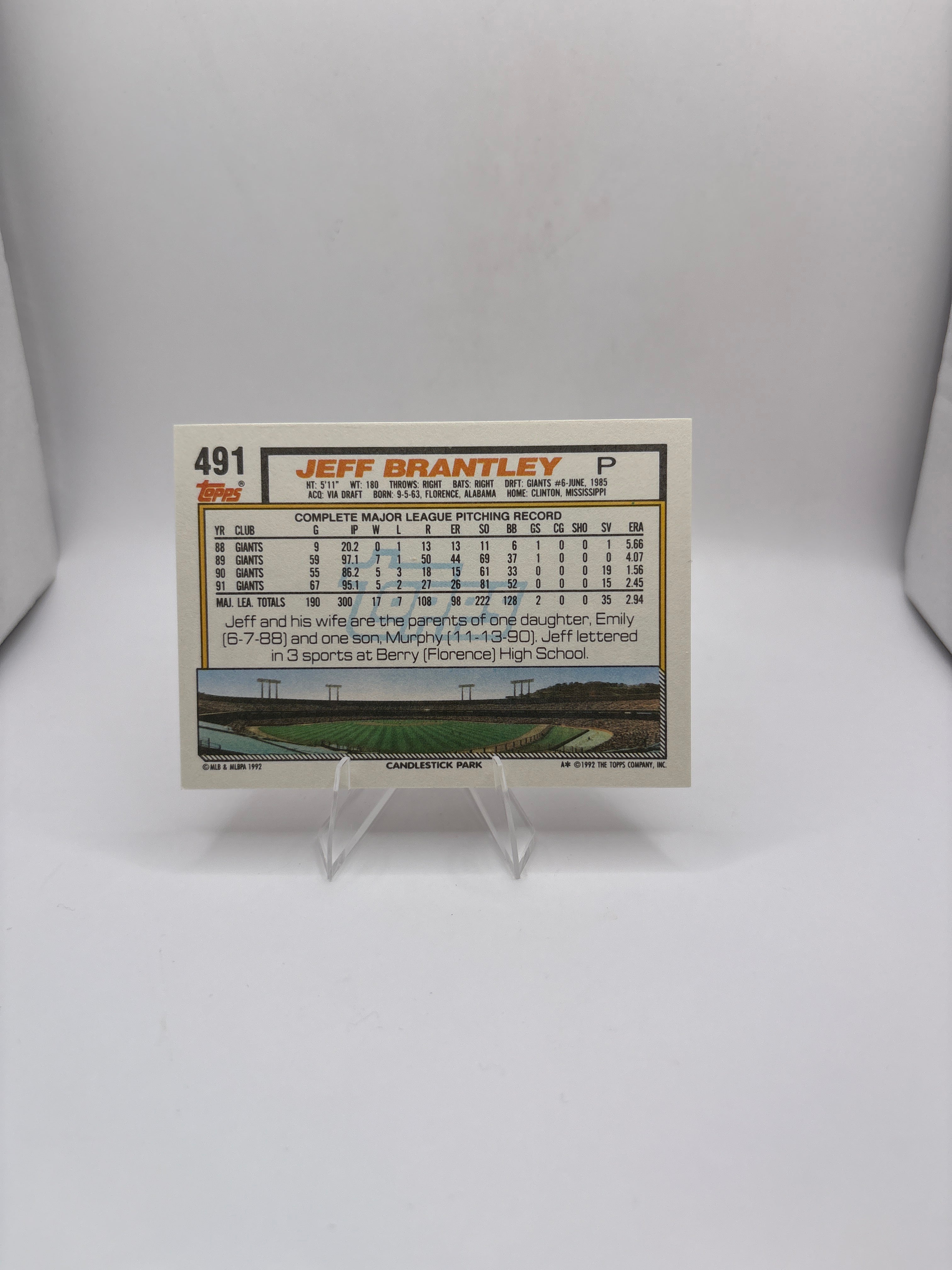 Topps Jeff Brantley