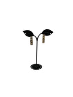 Leapord print hoop earrings