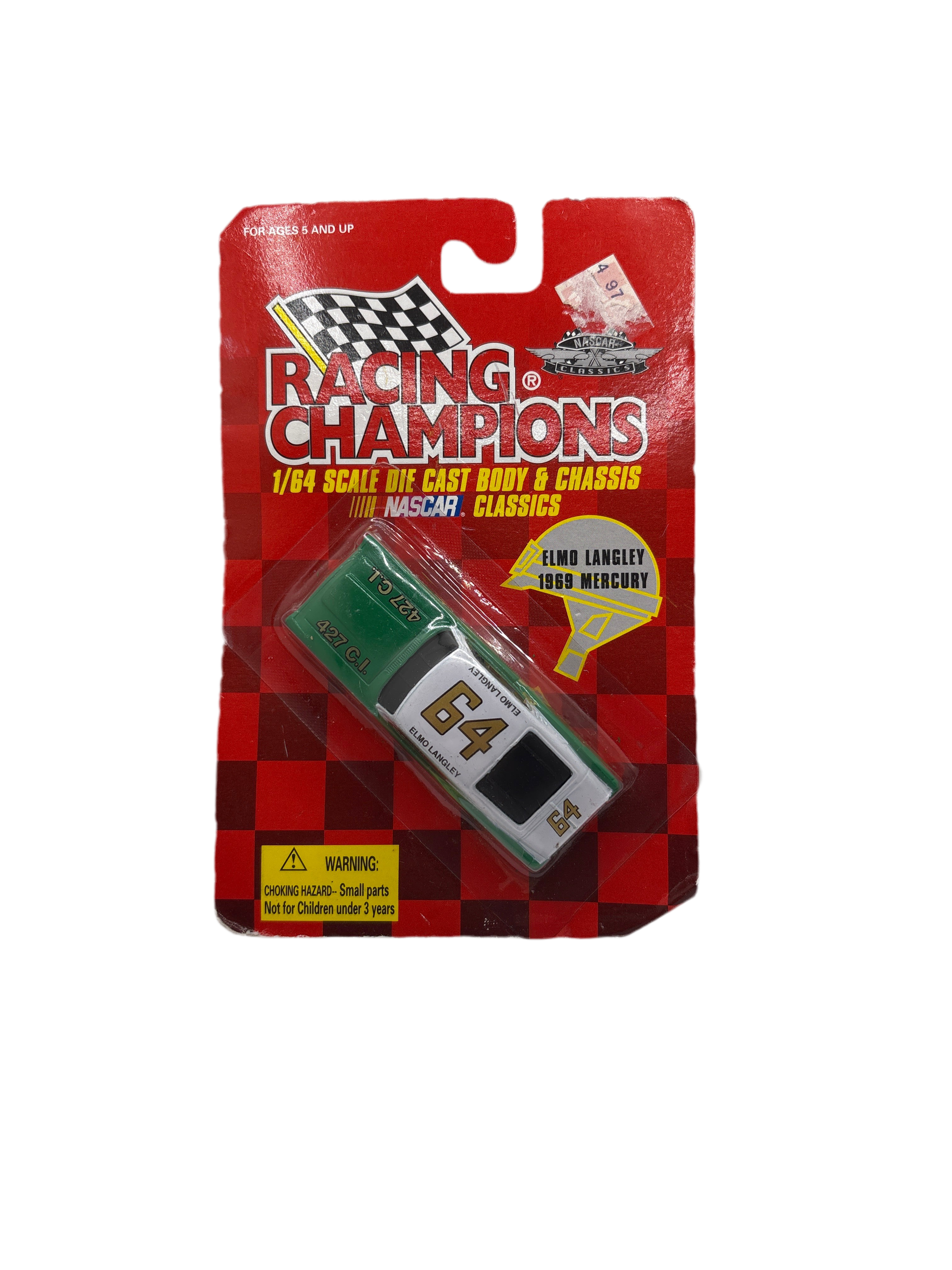 Racing Champions Elmo Langley Diecast Green Main image