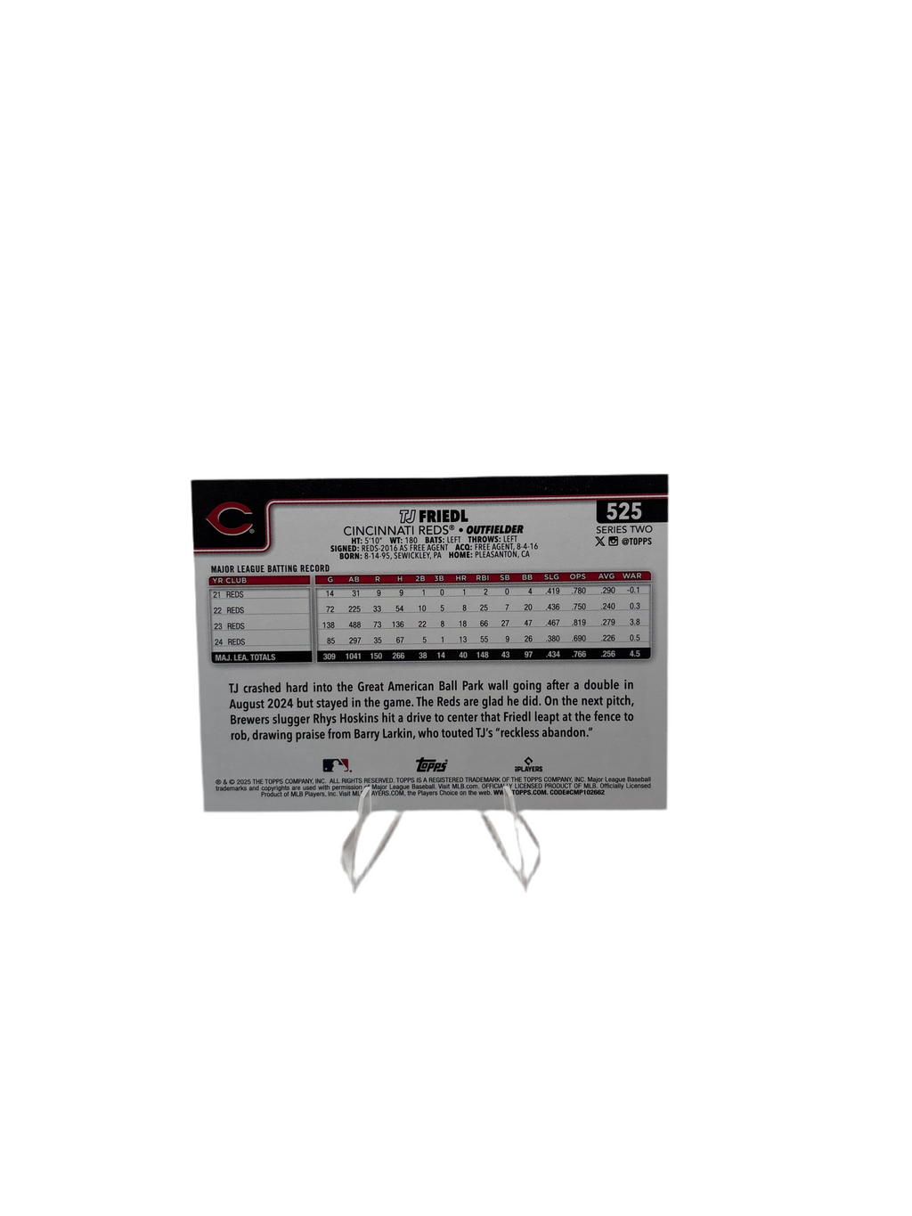 Topps TJ Friedl
