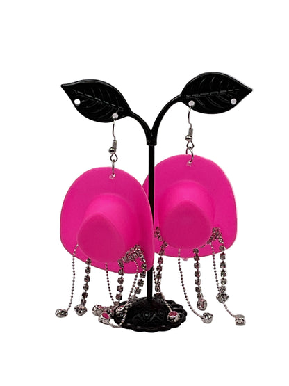 Cowgirl Hat Earrings