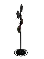 Green and purple  earrings