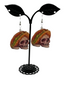 Taco scull earrings