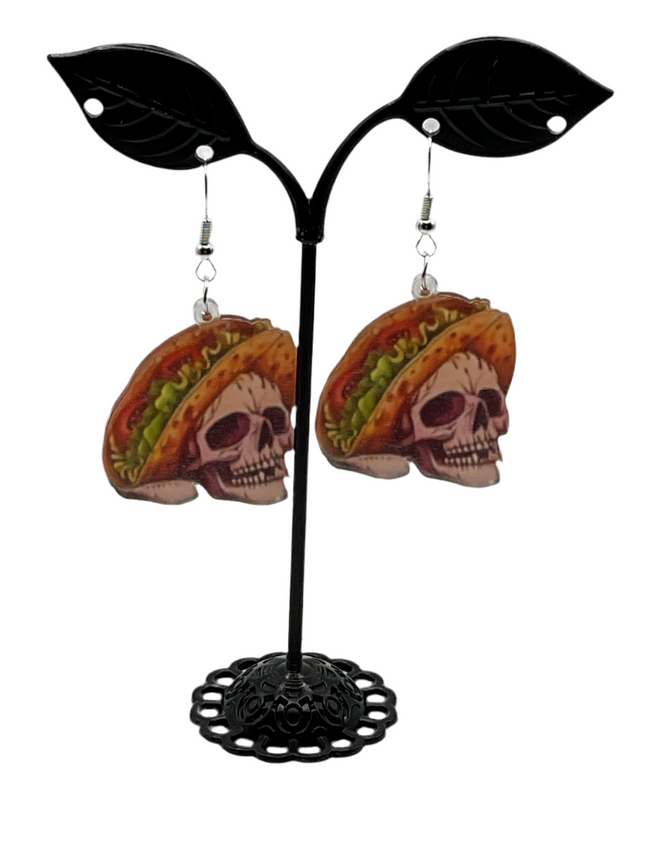 Taco scull earrings Hover Image