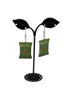 Jalapeño chip earrings