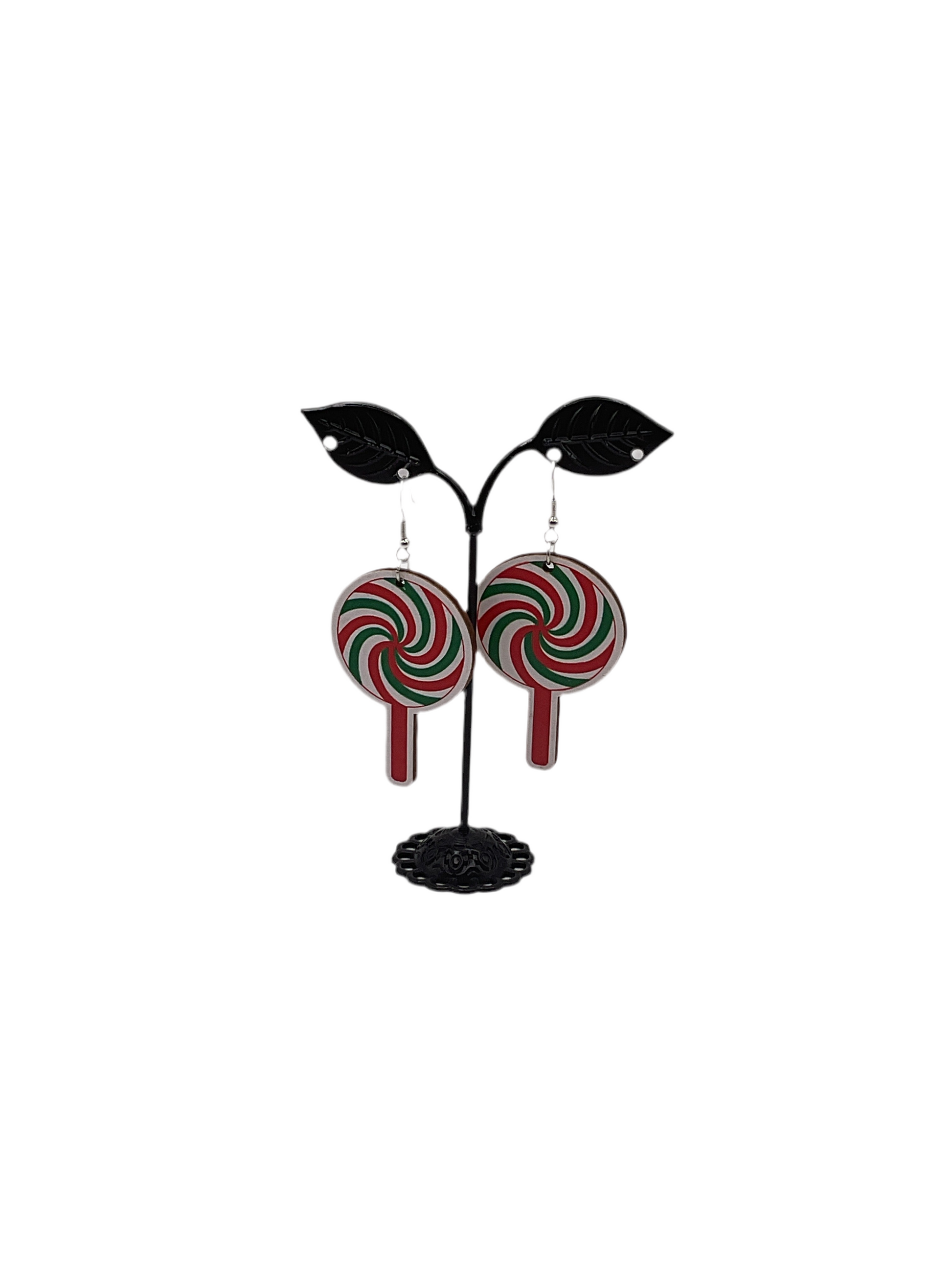 Christmas Lollipop Earrings