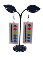 Paintbrush And Paint Earrings