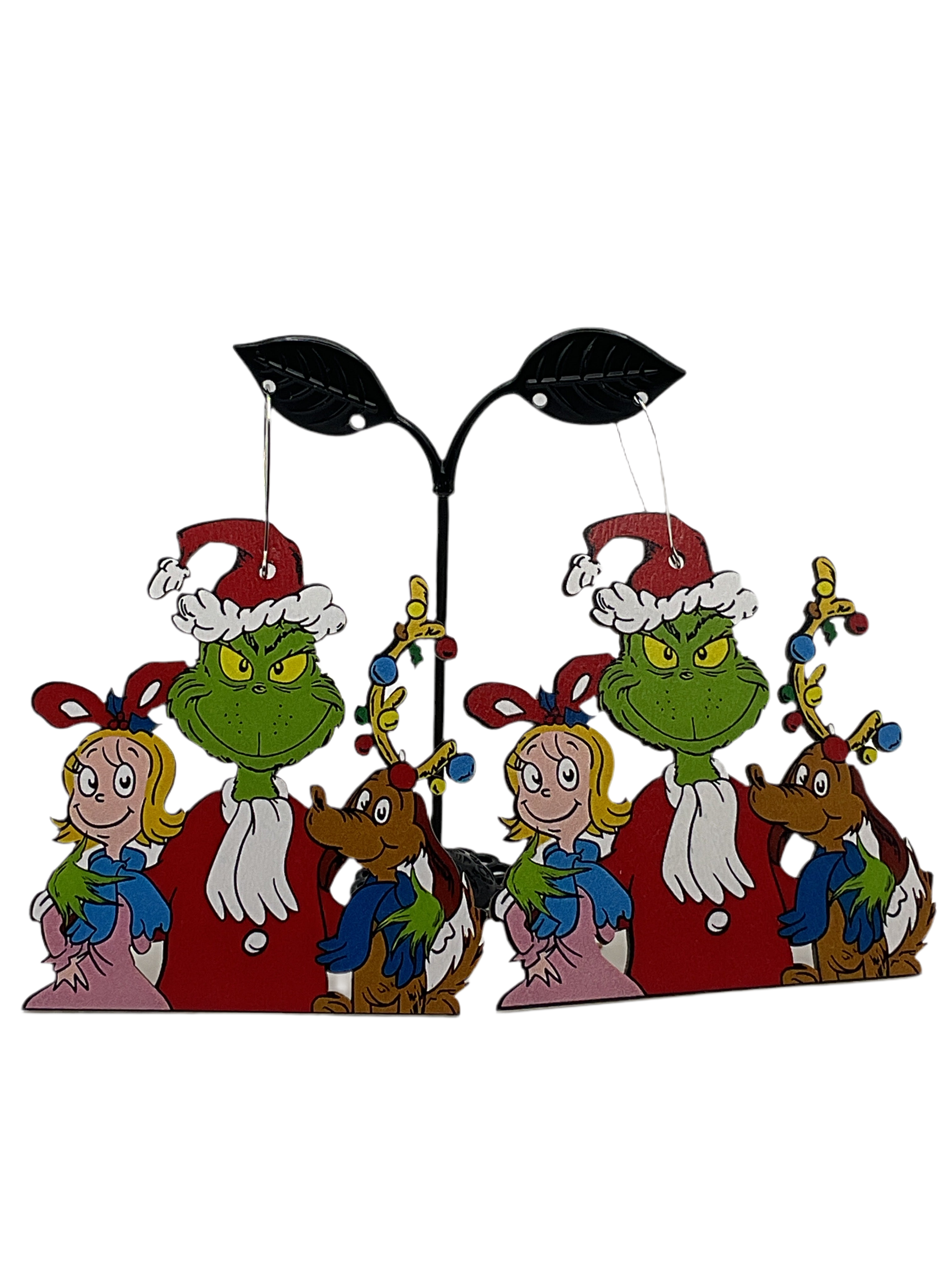 Large Grinch Earrimgs Main image