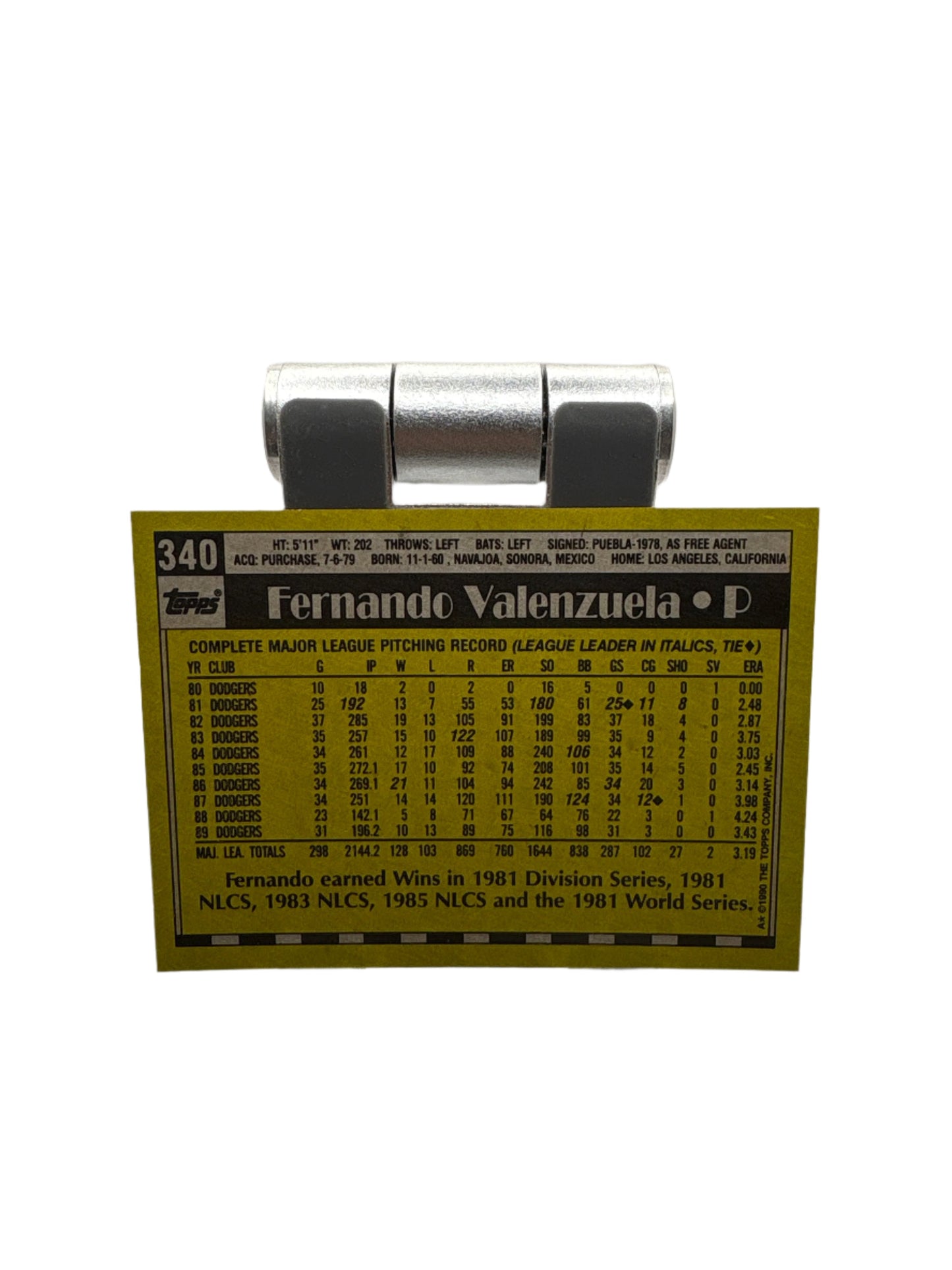 Topps Fernando Valenzuela