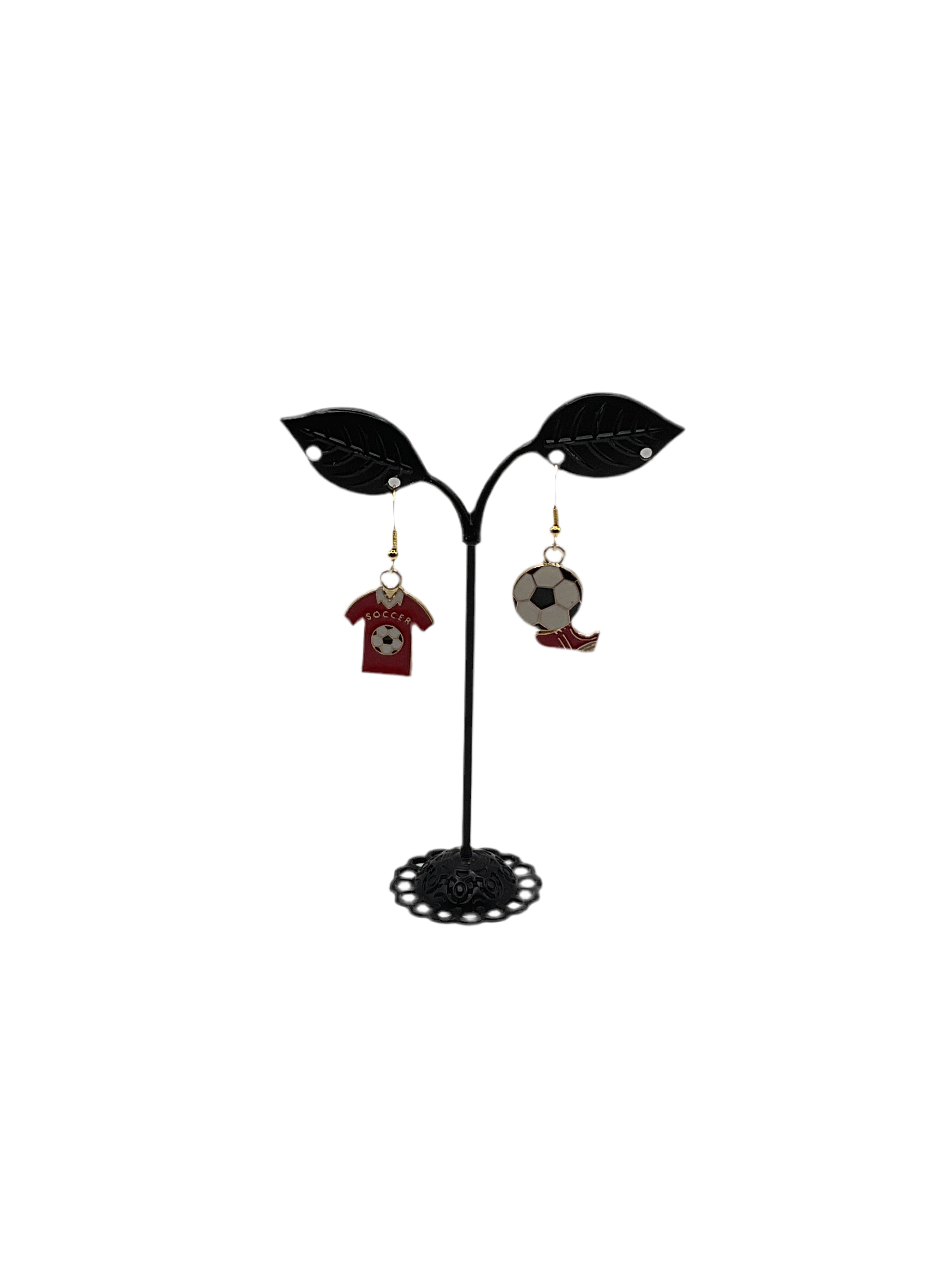 Soccer earrings
