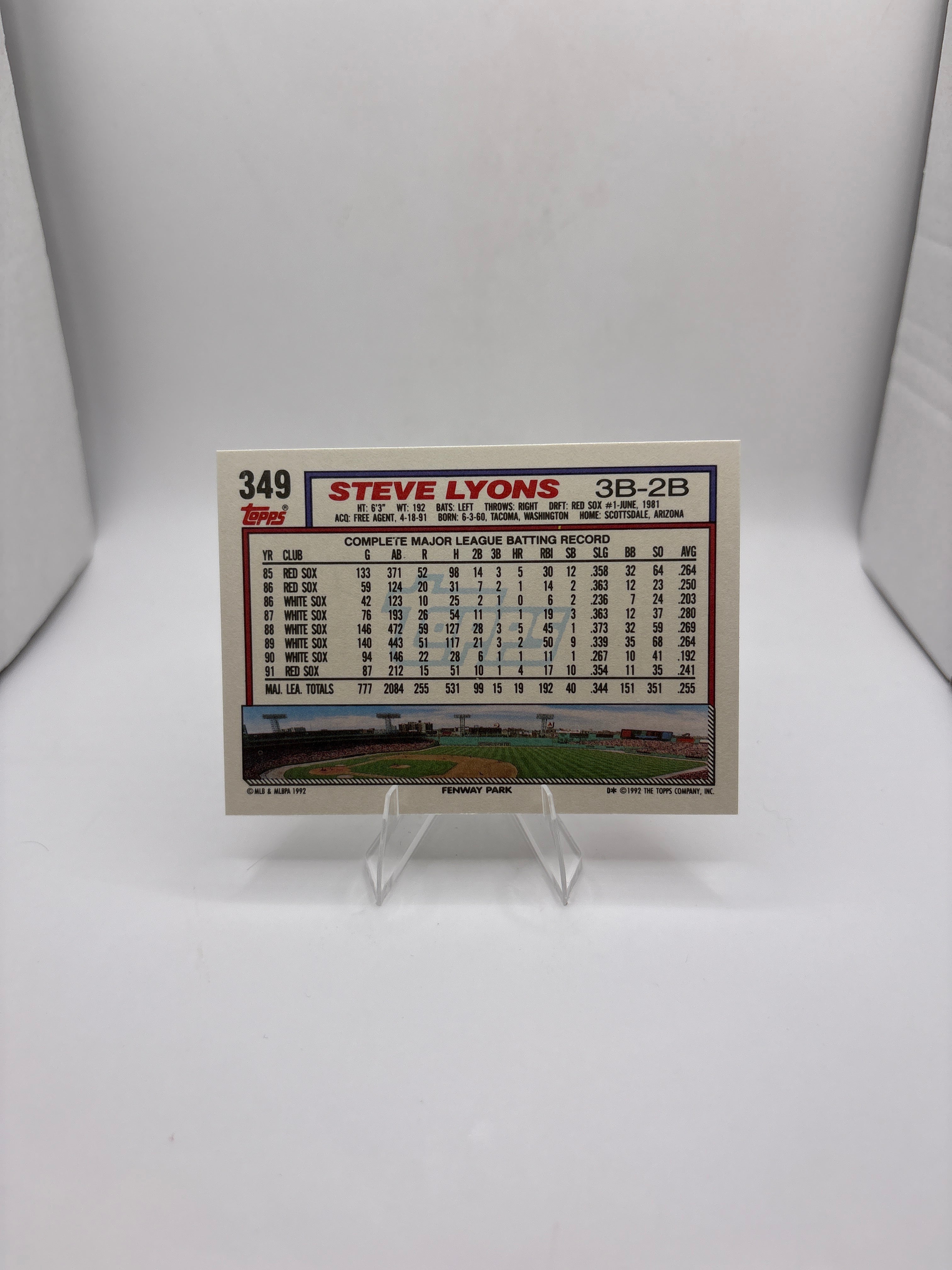 Topps Steve Lyons