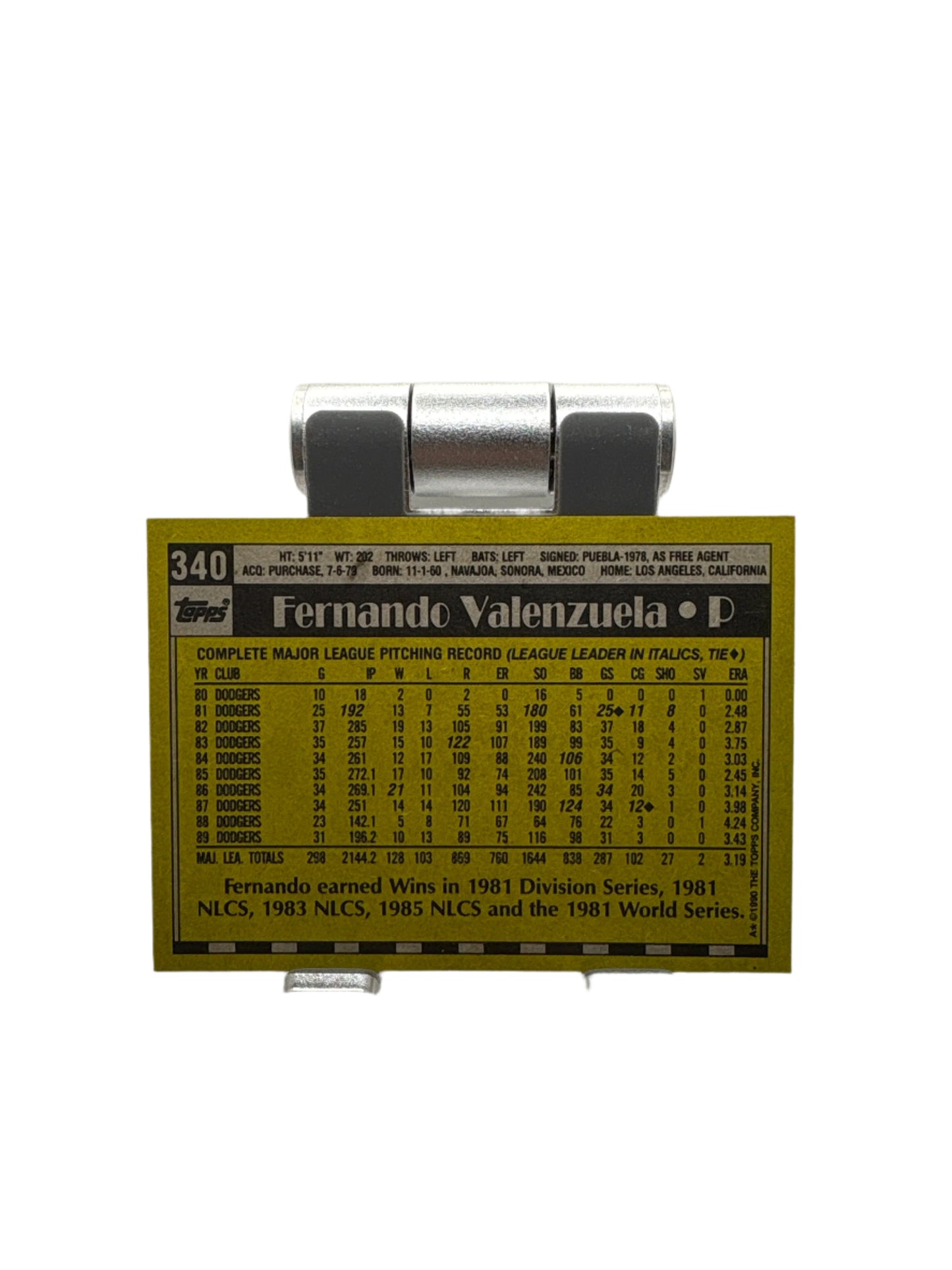 Topps Fernando Valenzuela