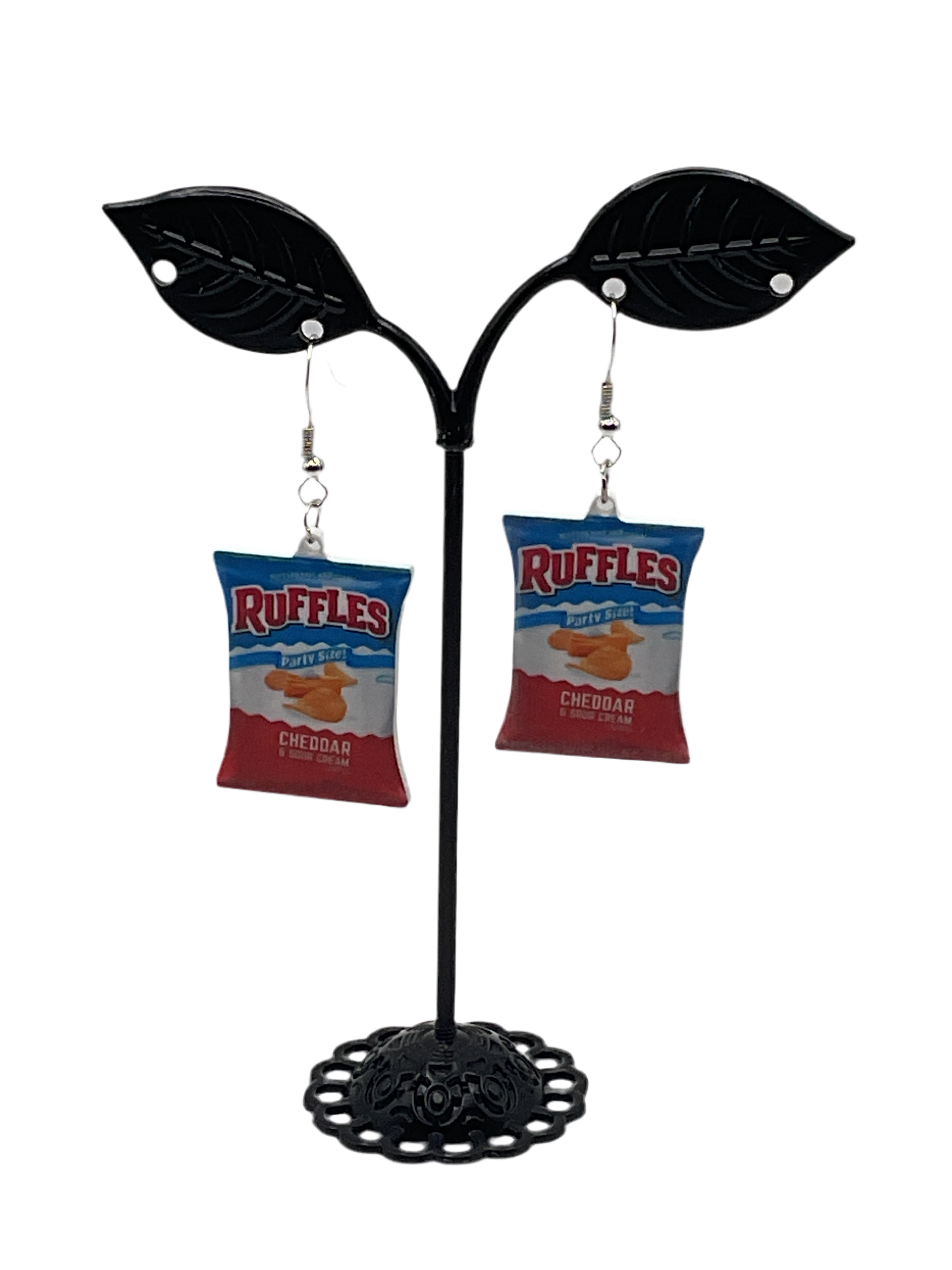 Cheddar Ruffles Chips earrings